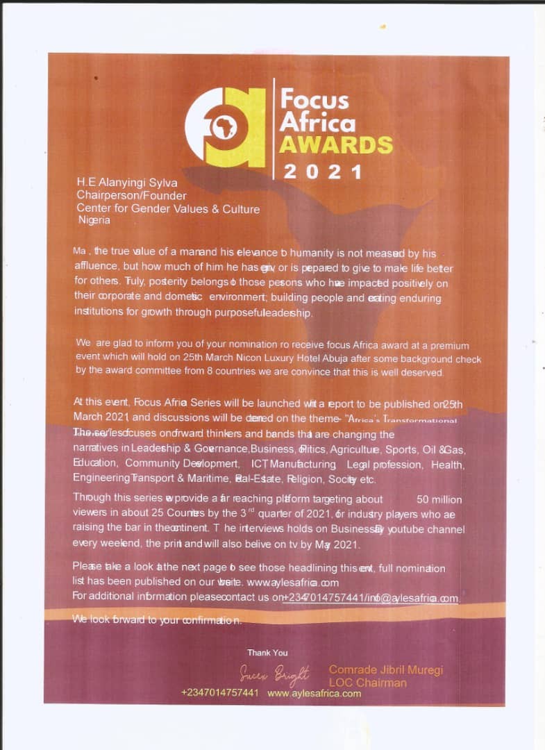 Focus Africa Awards